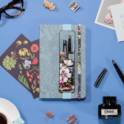 IF V & A Bookaroo Pen Pouch Kilburn Black Floral, One Size