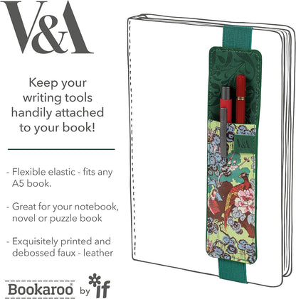 IF V & A Bookaroo Pen Pouch Sundour Pheasant, Green