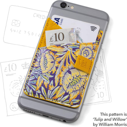 IF V & A Bookaroo Phone Pocket Morris Tulip & Willow,Yellow,One Size