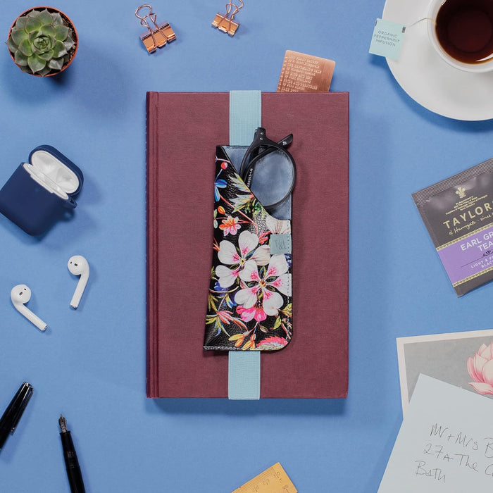 if V & A Bookaroo Glasses Case Kilburn Black Floral, One size