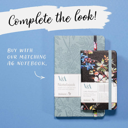 IF V & A Bookaroo A5 Journal Kilburn Black Floral, One size