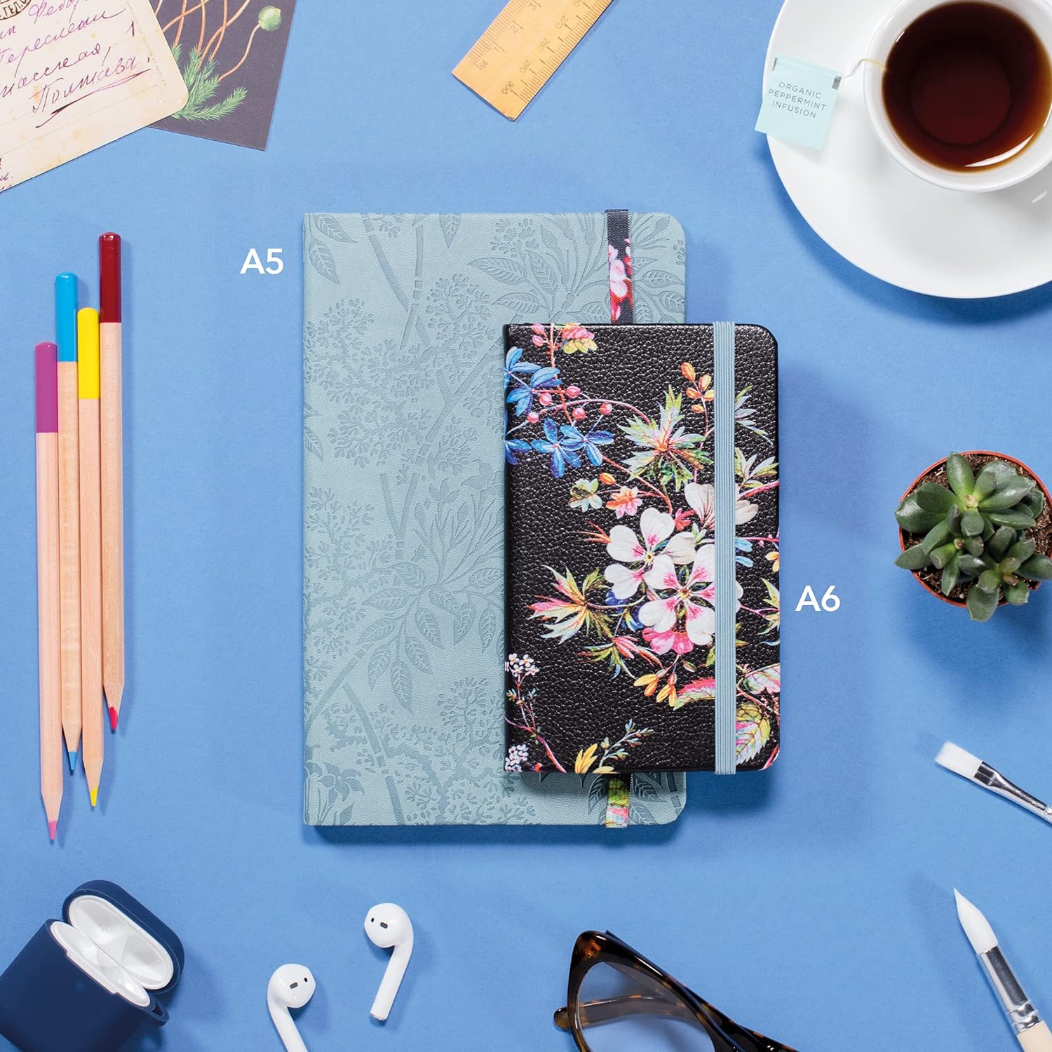 IF V & A Bookaroo A5 Journal Kilburn Black Floral, One size