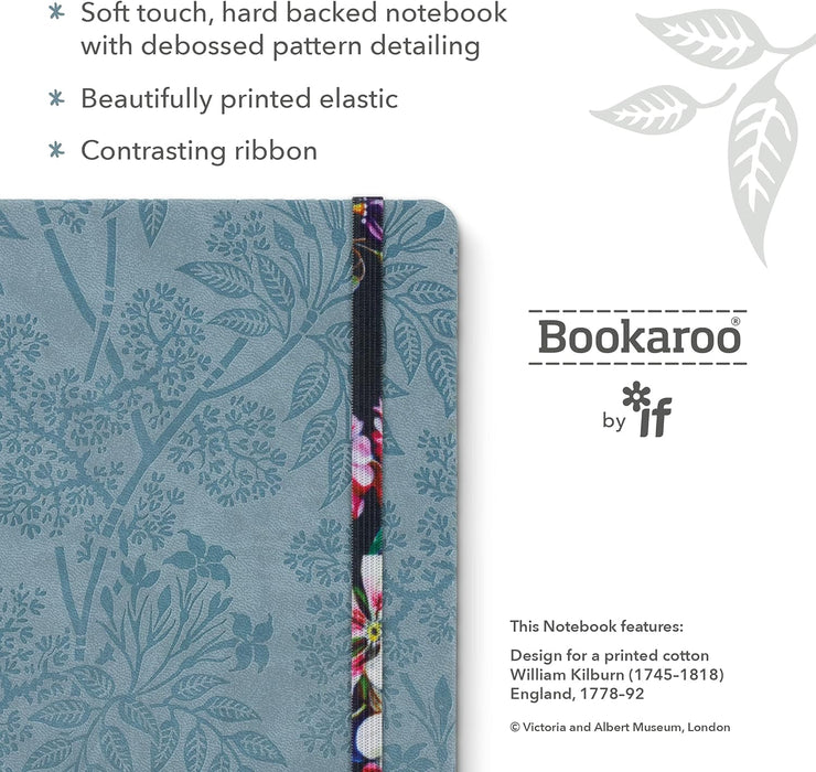 IF V & A Bookaroo A5 Journal Kilburn Black Floral, One size