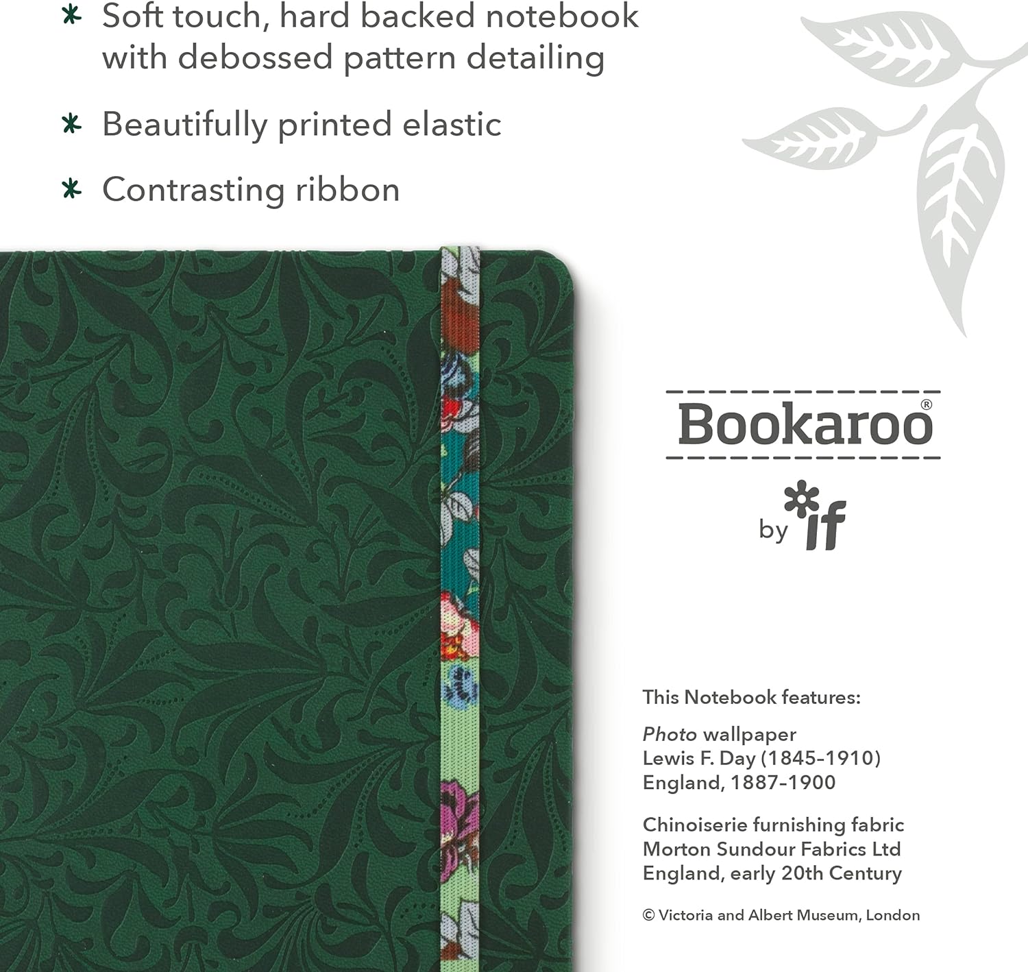 V & A Bookaroo A5 Journal Sundour Pheasant
