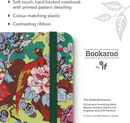 IF V & A Bookaroo Journal A6 Sundour Pheasant, Green, One size
