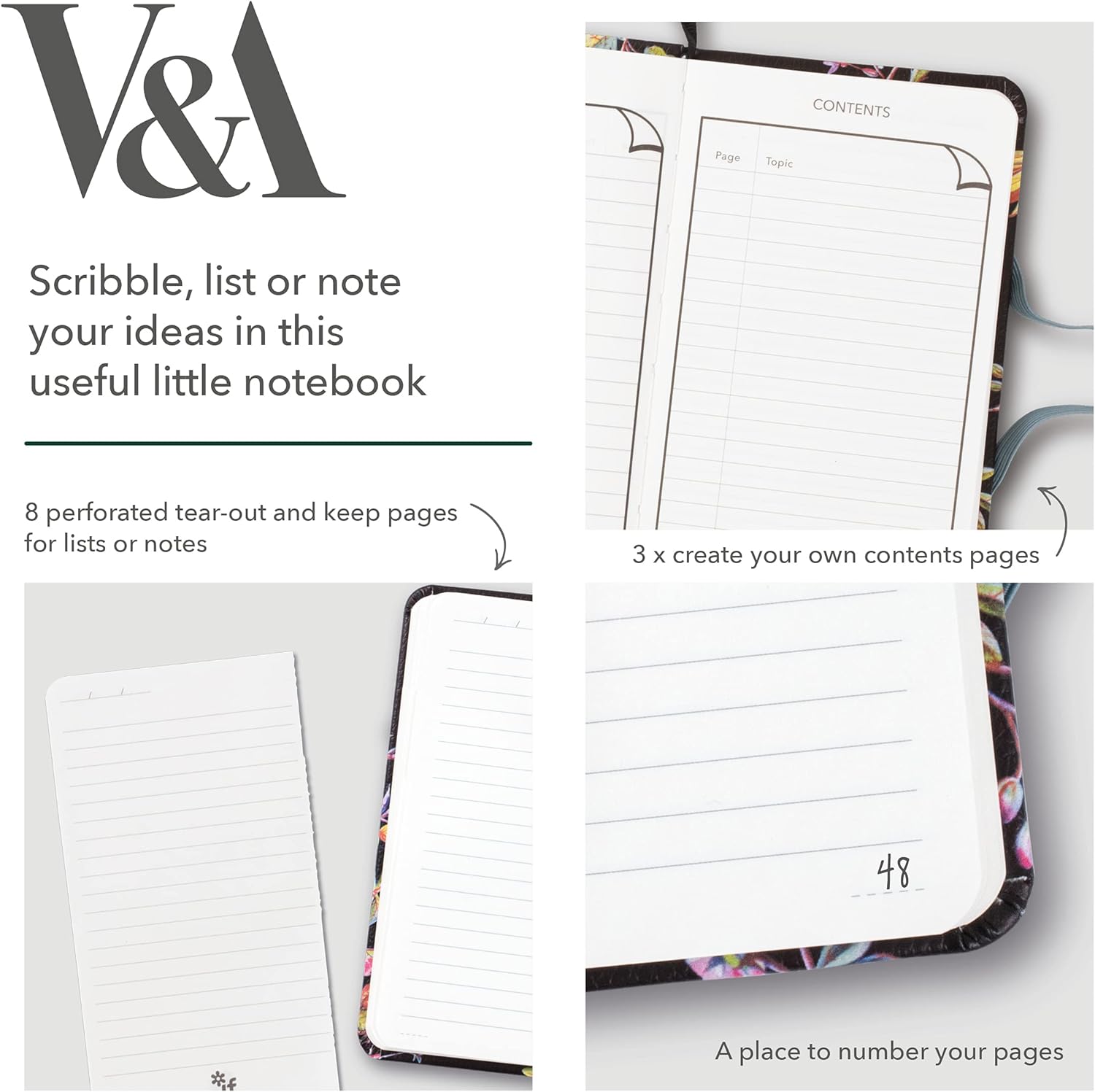 IF V & A Bookaroo Journal A6 Sundour Pheasant, Green, One size