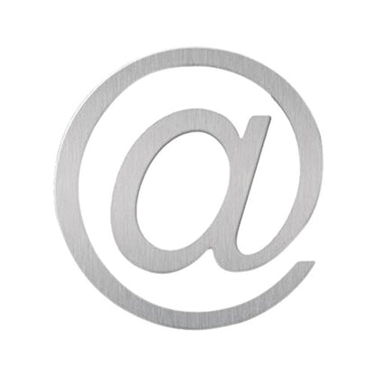 IF Metal Bookmark in Shape of @, Stainless Steel