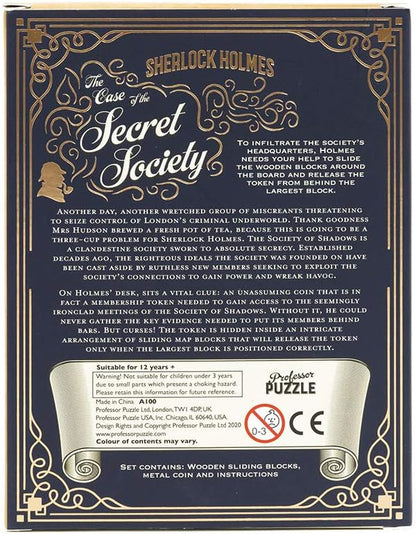 Professor Puzzle | Sherlock Holmes: The Case of the Secret Society | Puzzle Game | Ages 12+ | 1+ Players