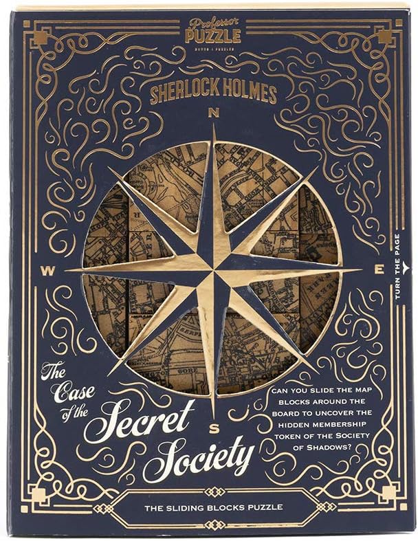 Professor Puzzle | Sherlock Holmes: The Case of the Secret Society | Puzzle Game | Ages 12+ | 1+ Players
