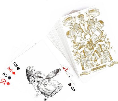 The Queen’s Guard Giant Playing Cards - Alice in Wonderland themed jumbo playing cards for all card games. Wonderland Games by Professor Puzzle.