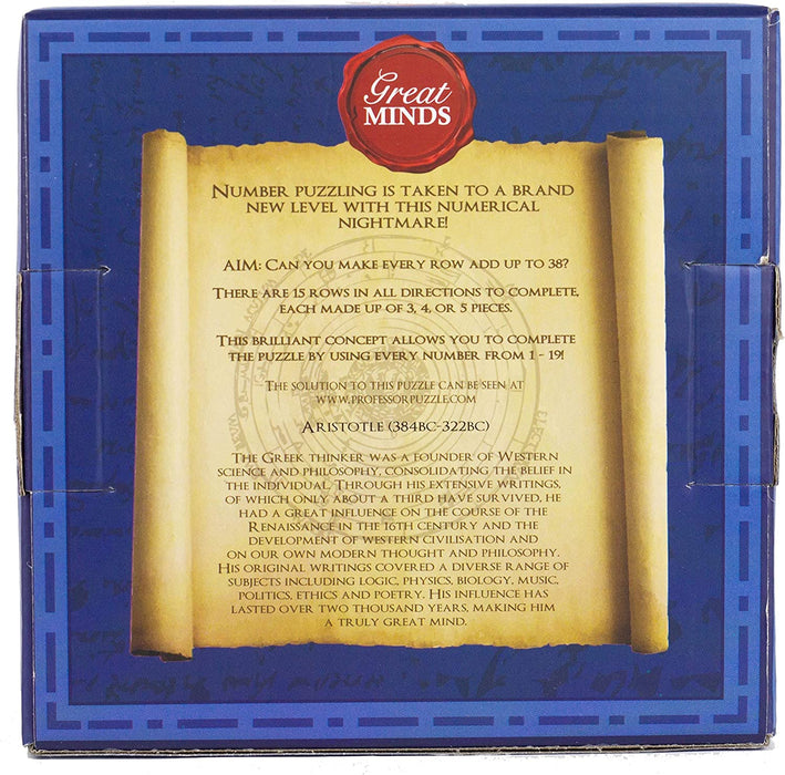 The Great Minds Range- The Minds Range 1095-Aristoteles, numérico, Multicolor (Professor Puzzle 1095