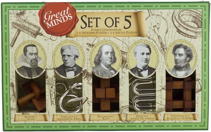 Great Minds Set of 5 Puzzles (Men