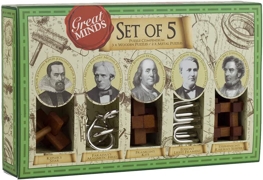 Great Minds Set of 5 Puzzles (Men
