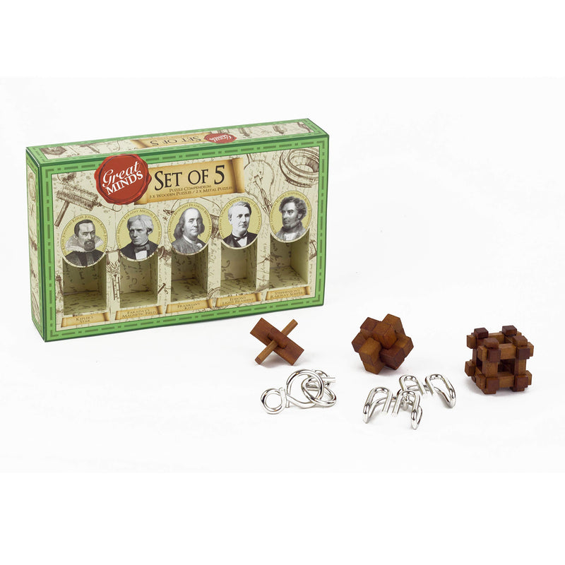 Great Minds Set of 5 Puzzles (Men