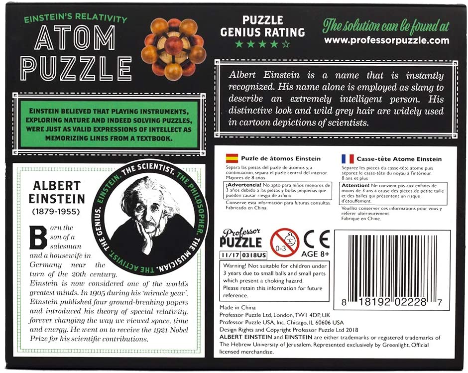 Professor PUZZLE-EIN2917 Brainteaser, Multicolor, único (EIN2907
