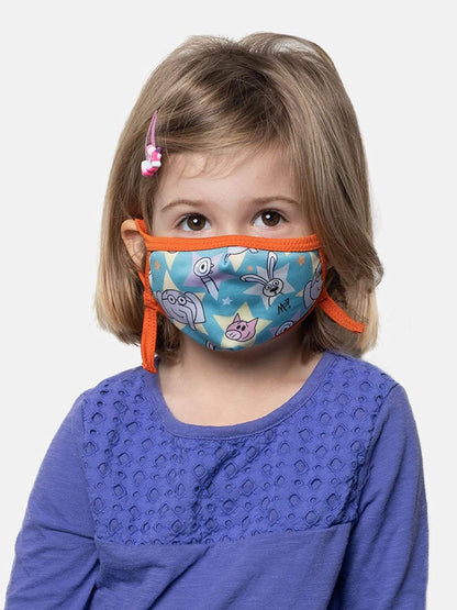 Out of Print Mo Willems Adjustable Kids Face Mask