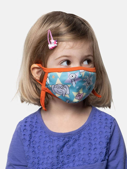 Out of Print Mo Willems Adjustable Kids Face Mask