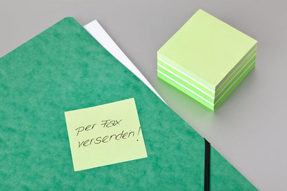 Post-it® Notes - Pastel Green - 1 Cube - 450 sheets - 76mm x 76mm