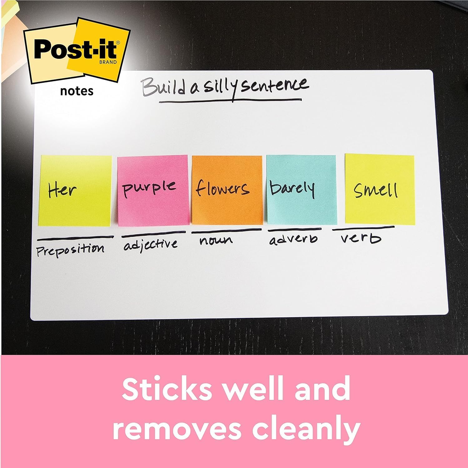 Post-it Sticky Notes Cube Pastel Colors Collection, Pack of 1 Pad, of 450 Sheets, 76 mm x 76 mm, Pink, White, Orange Colors - Self-stick Notes For Note Taking, To Do Lists & Reminders