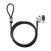 HP Keyed Cable Lock 10 mm - Cable Locks (Round Key, Galvanized Steel