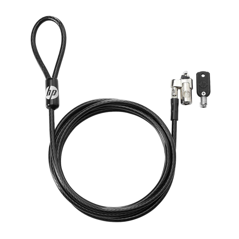 HP Keyed Cable Lock 10 mm - Cable Locks (Round Key, Galvanized Steel