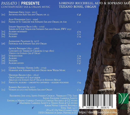 Passato / Presente: Contemporary Sax & Organ Music
