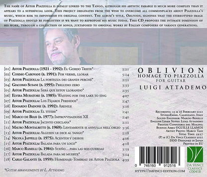 Oblivion: Homage To Piazzolla For Guitar