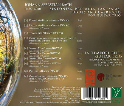 Bach: Sinfonias Preludes Fantasias