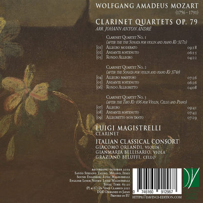 Mozart Clarinet Quartets