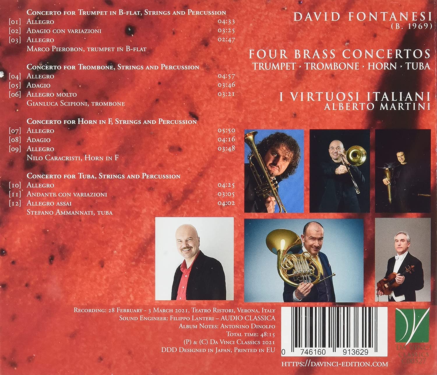 Fontanesi: Four Brass Concertos