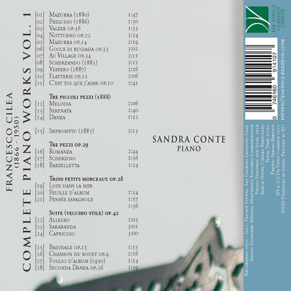 Francesco Cilea: Complete Piano Works Vol 1