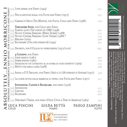 Absolutely ?Morricone I: Original Arrangements and Music for Cello, Flute and Piano