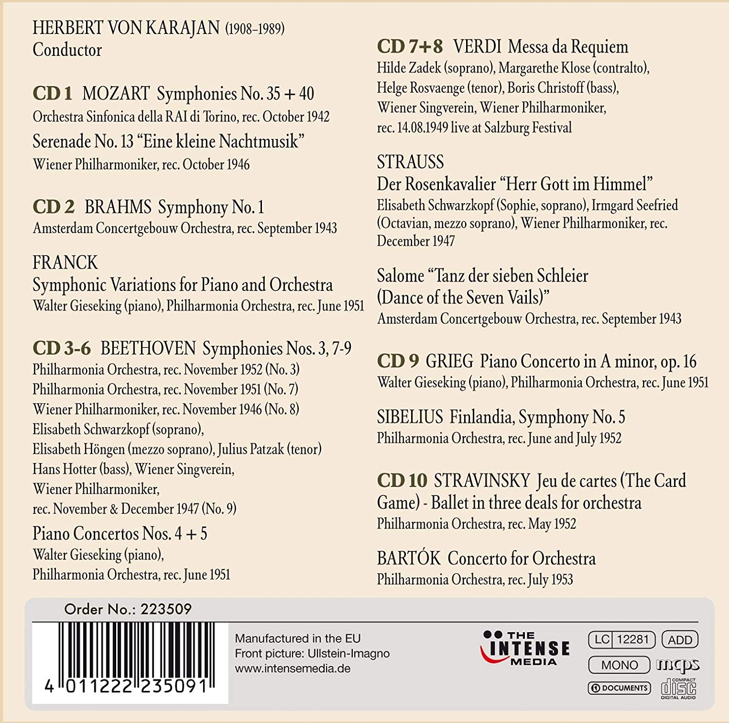 Maestro- Herbert Von Karajan Box