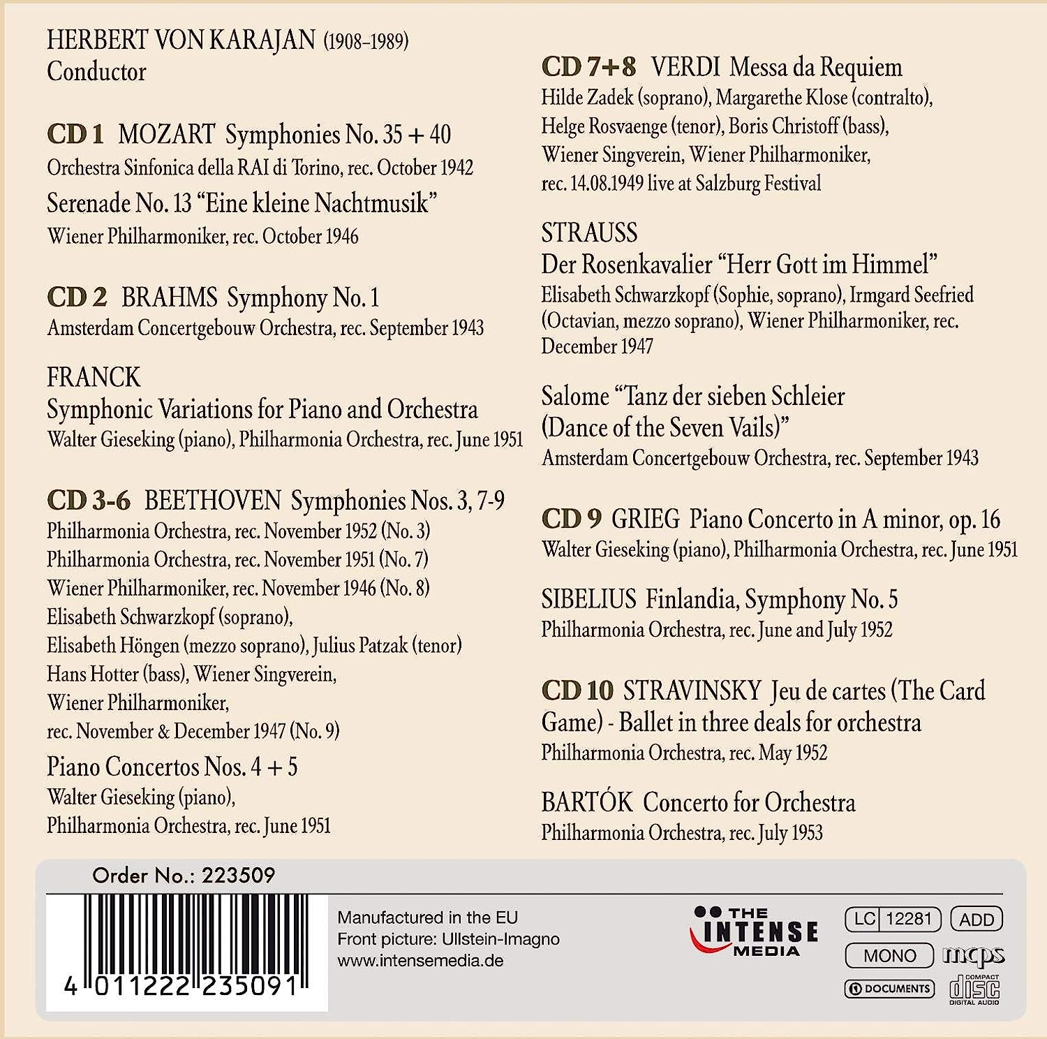 Maestro- Herbert Von Karajan Box
