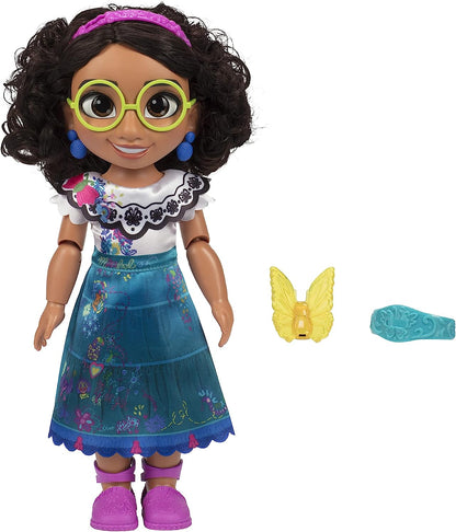 Disney Encanto Feature Mirabel Doll, Mirabel Says Over 15 Film-Inspired Phrases and Sings, Includes Mirabel Doll, Magic Glowing Butterfly and Bracelet For Added Play