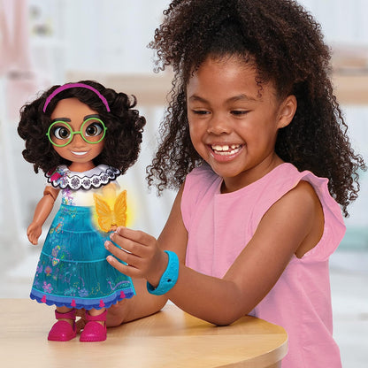 Disney Encanto Feature Mirabel Doll, Mirabel Says Over 15 Film-Inspired Phrases and Sings, Includes Mirabel Doll, Magic Glowing Butterfly and Bracelet For Added Play