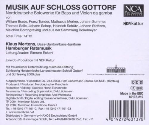 Musik Auf Schloss Gottorf: Norddeutsche Solowerke