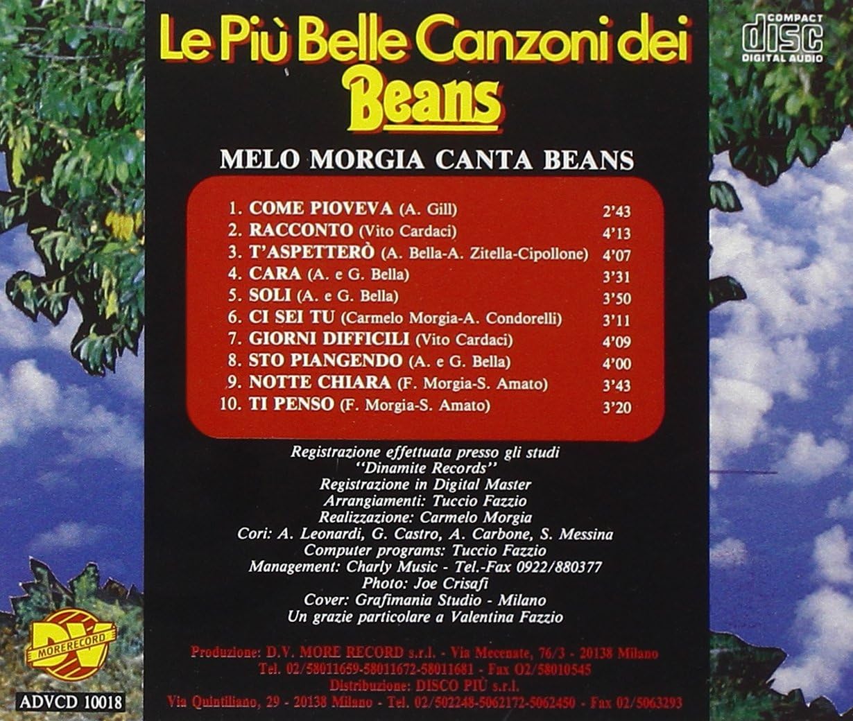 Le Piu' Belle Canzoni Canta Melo Morgia