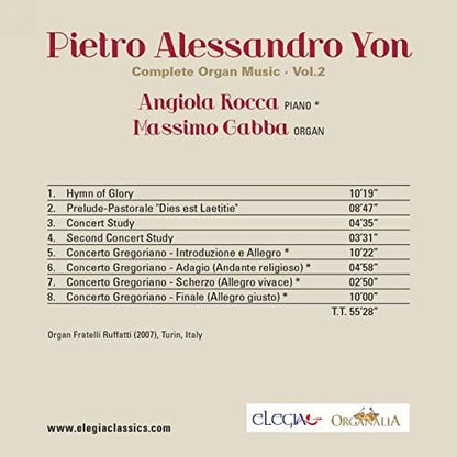 Yon: Complete Organ Music Vol. 2