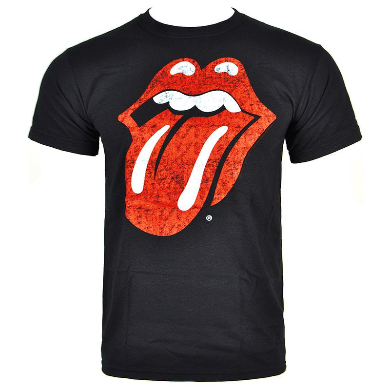 T-Shirt The Rolling Stones Noir Classic Tongue S (T-Shirt taille Small)