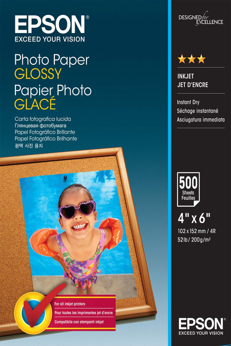 Epson C13S042549 10 x 15 cm Glossy Photo Paper (Pack of 500