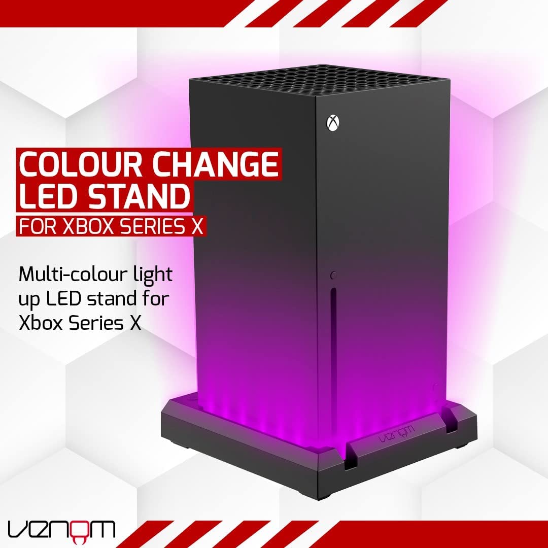 Venom Multi-Colour LED Light-up Console Stand (Xbox Series X) (Xbox Series X) single