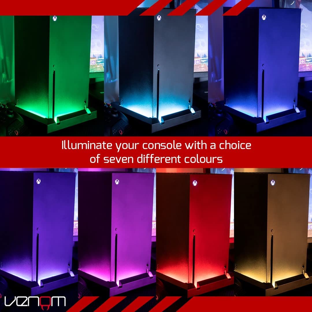 Venom Multi-Colour LED Light-up Console Stand (Xbox Series X) (Xbox Series X) single