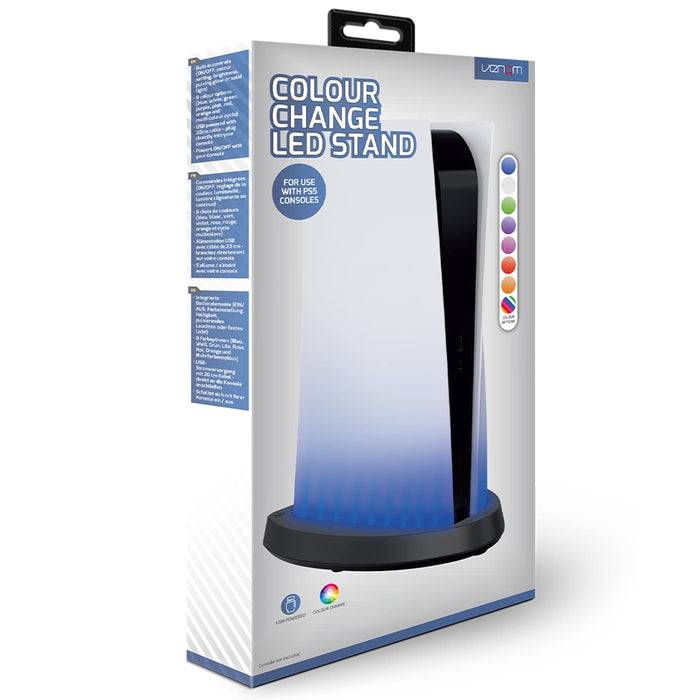 Venom Multi-Colour LED Light-up Console Stand (PS5