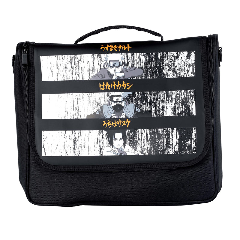 Konix Naruto Shippuden Bolso de Mensajero para protección y Transporte de Nintendo Switch, Switch Lite y Switch OLED - Diseño de Naruto, Sasuke y Kakashi