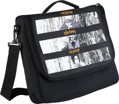 Konix Naruto Shippuden Bolso de Mensajero para protección y Transporte de Nintendo Switch, Switch Lite y Switch OLED - Diseño de Naruto, Sasuke y Kakashi