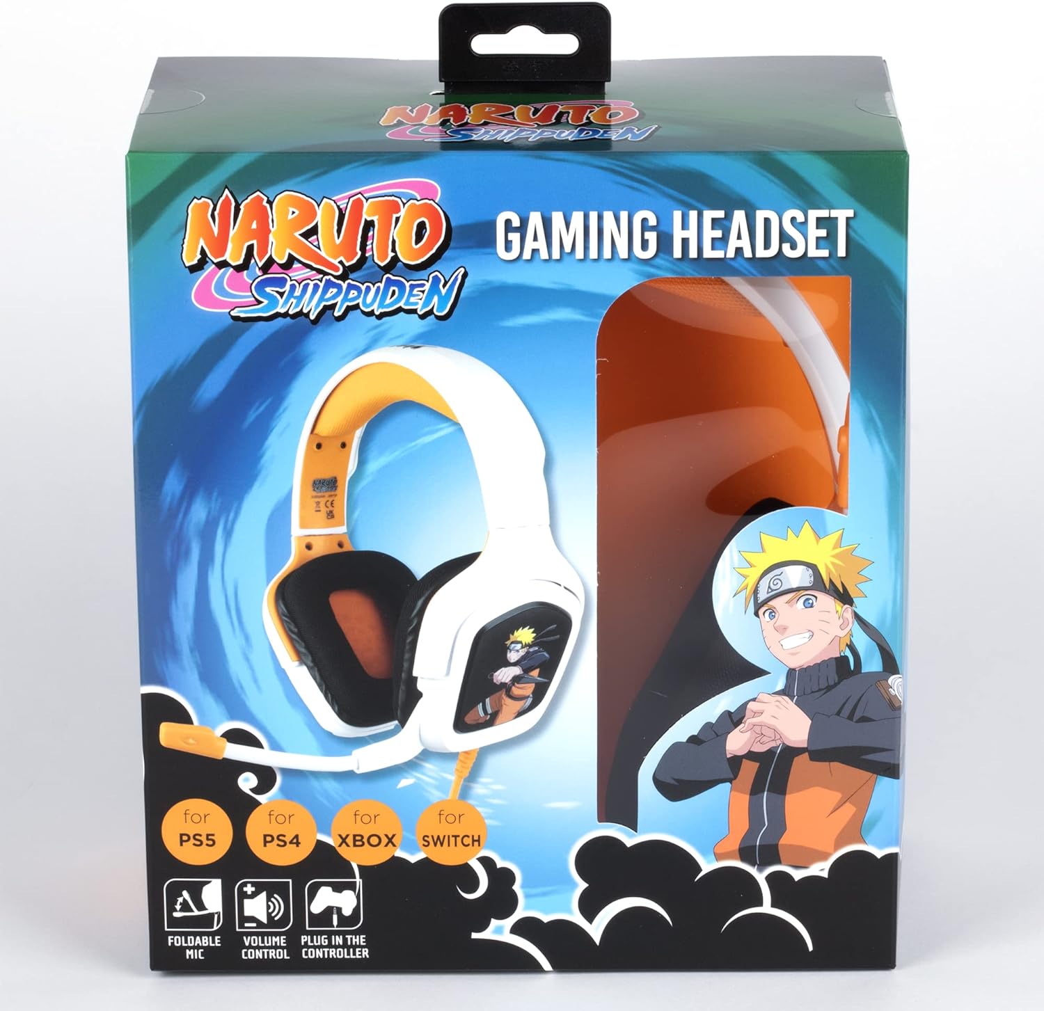 Konix Naruto Gaming Headset (White/Orange) /Headset