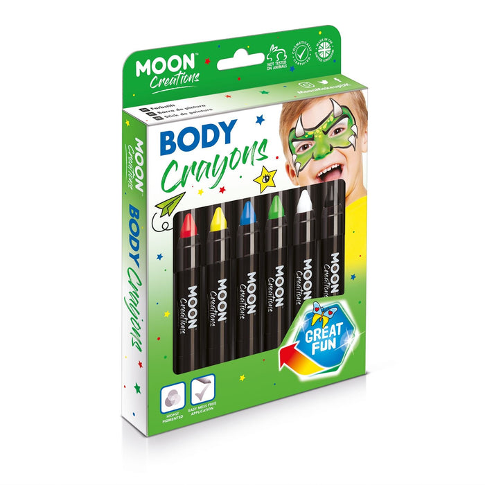 Smiffys Moon Creations Body Crayons, Assorted