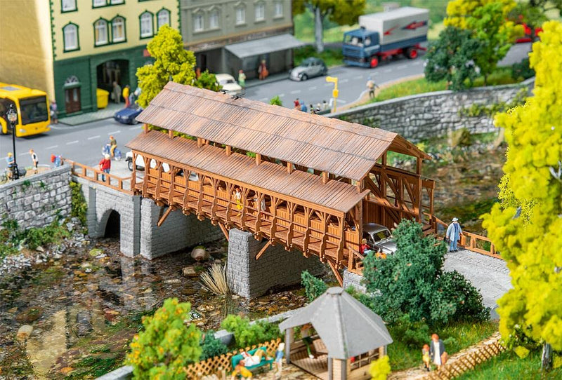 Faller 120527 Eisenbahn-Holzbrücke, Mehrfach, One Size