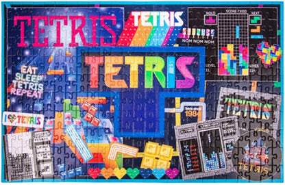 Tetris Impossible Jigsaw Puzzle. 250 Piece Double Sided Jigsaw Puzzle. Officially Licensed Tetris Merchandise.